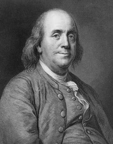 Benjamin Franklin, who wncouraged men to unite for freedom.