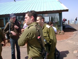 Members of the Israel Defense Forces on the Golan Heights
