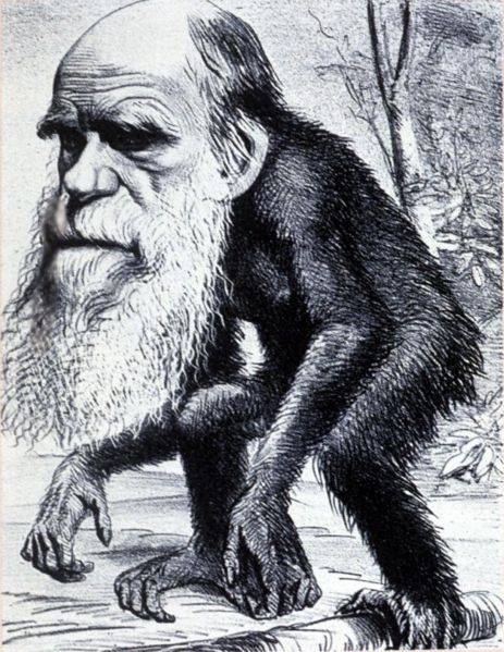 A caricature of Charles Darwin, that illustrates much of what is wrong with evolution, and why it is important to question evolution.