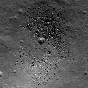 A small dome in the Compton-Belkovich region. This is one of several possible silicate volcanoes.
