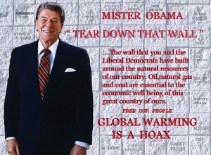 How Ronald Reagan would address the global warming hoax, if he were alive. Photo: Gene Tew, CC BY 2.0