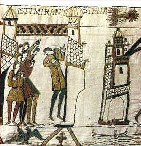 Comet Halley shocks onlookers before the Battle of Hastings