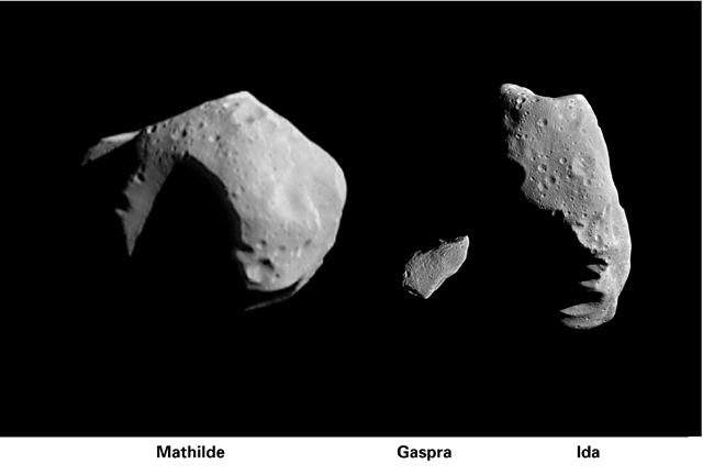 Three asteroids that sometimes make close approaches to earth