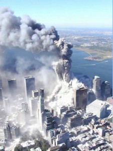 The North Tower collapses, September 11, 2001