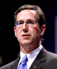Rick Santorum, heavy favorite at the 2012 March for Life.