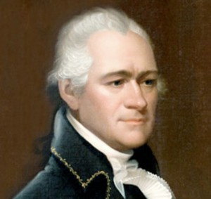 Alexander Hamilton, who devised a brilliant system for electing a President, until Congress ruined everything in 1800.