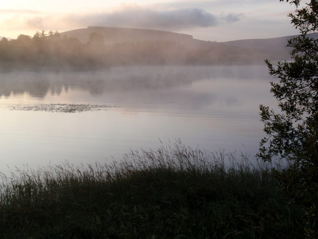 Mist on Blessington Lake in Ireland. This is a good model of the pre-Flood water cycle.