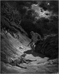Death of Abel, illustration of sin, and of the real problem at Aurora, CO