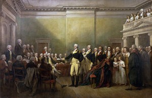 General George Washington resigns his commission. Would Obama ever voluntarily resign such a commission?