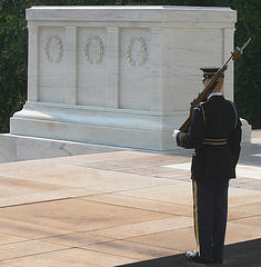 Tomb of the Unknown Soldier, Arlington National Cemetery. Men like the one buried here fought and died for our freedoms.