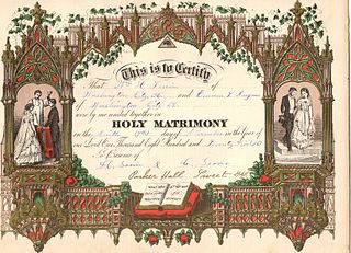 An 1875 marriage certificate. This represents part of our American cultural norms that come under attack on a broad front.
