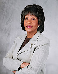 Rep. Maxine Waters (D.Calif.). Reason for cautious optimism: Trump's results belie her incendiary rhetoric.