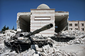 Azaz, Syria, after rebels took it over after a bloody fight