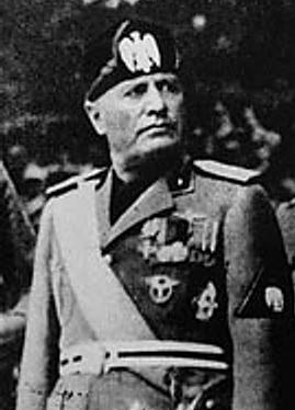 Benito Mussolini, inventor of modern Fascism - or corporatism, as Mussolini himself called it.