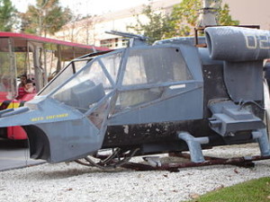 Blue Thunder mock-up at Disney-MGM Studios, 1999. Did the 1983 film presage a police state?