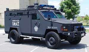 A Nashville Sheriff's Police Bearcat. Sign of a police state? Hardware of martial law?