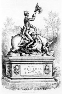 Thomas Nast illustrates a government that steals, after a fashion.
