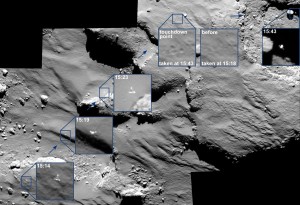 Where is Philae? Possibly in deep shadow as shown here.