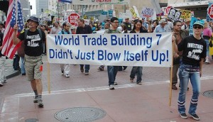 A classic Truther banner