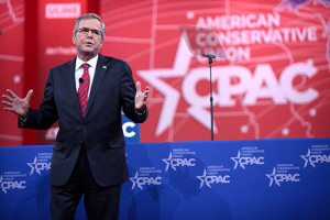 Jeb Bush speaks to CPAC. He has a terrible reputation among candidates today.