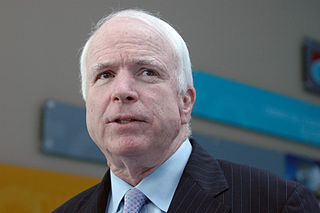 John McCain addresses the National Guard Association in 2007.