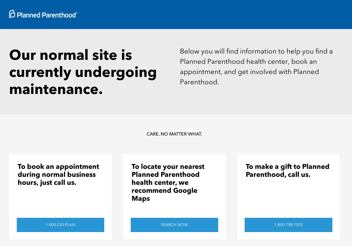 The Planned Parenthood abortion mill suffers a DDoS attack. Or does it?