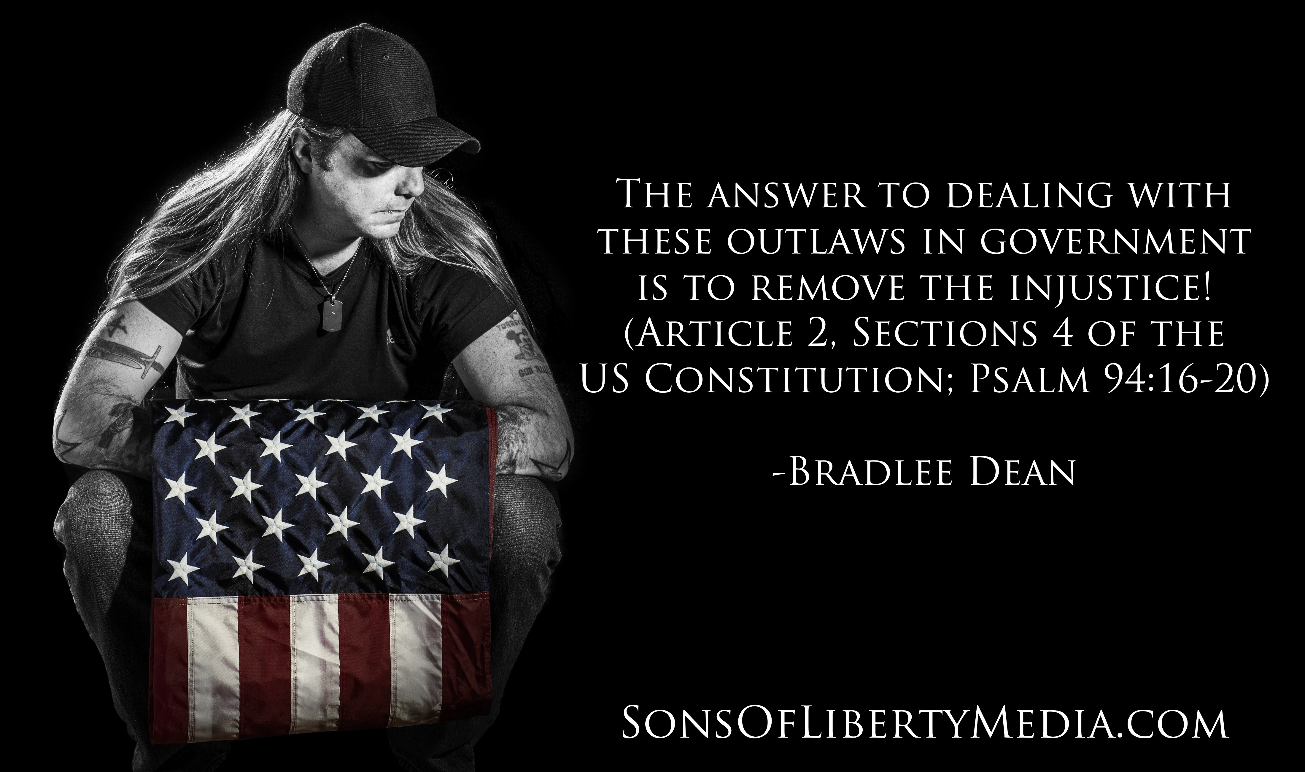 The answer to dealing with outlaws in government is to remove the injustice.