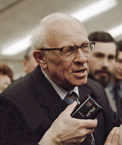 Andrei Sakharov, one of the bravest voices to come out of Russia.