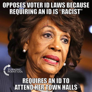 This politician knows voter ID is an obstacle to voter fraud. But she thinks nothing of requiring an ID to get in to her Town Hall events.