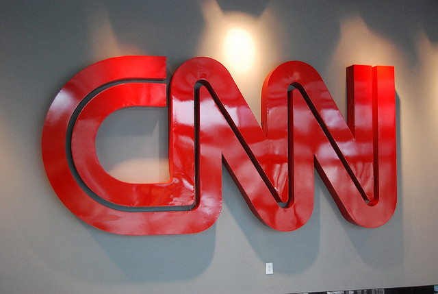 The logo of CNN, the Cable New Network