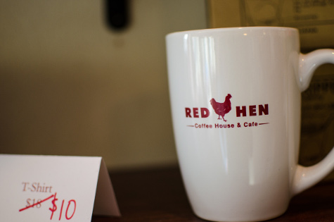 A coffee mug from the Red Hen chain. Reason for cautious optimism: despite an untoward scene at a Red Hen establishment, this President has gotten results the staff of places like this cannot ignore.