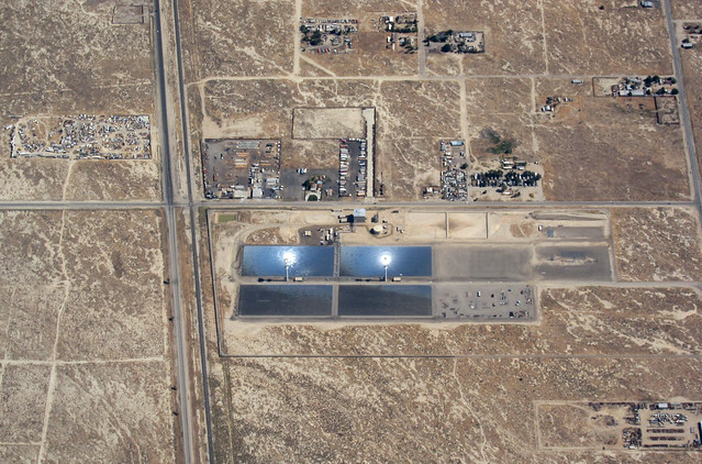 A solar power plant near Palmdale, California