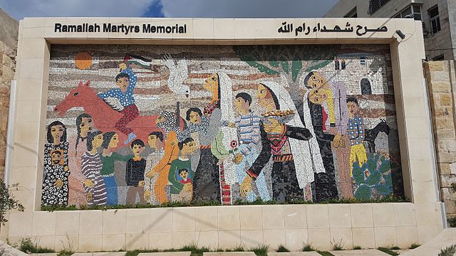 Ibtisam Barakat no doubt shares the distorted memories - lies - that this Ramallah Martyr's Memorial represents.