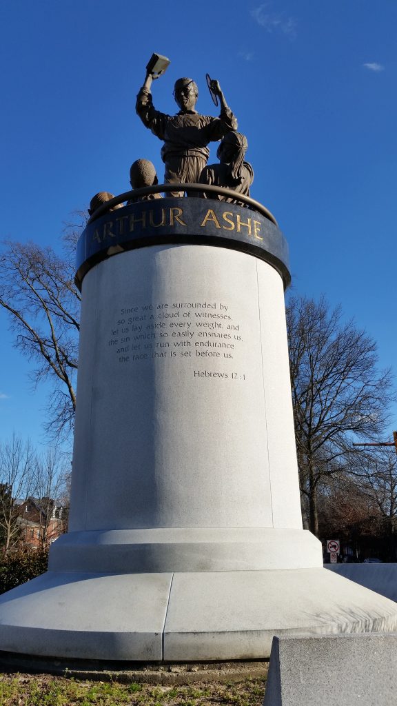 Monument Avenue Arthur Ashe front