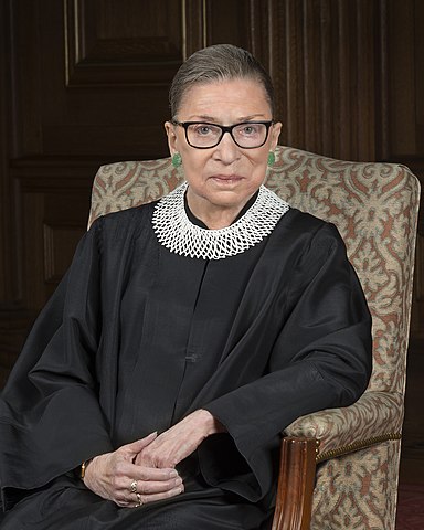 Ruth Bader Ginsburg official polrtrait from 2016. Requiescat in pace.