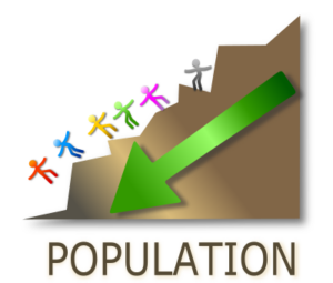 De Pop - population going down, not up