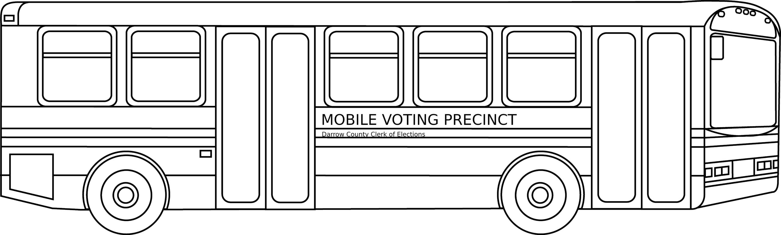 Mobile voting precinct - artist's concept