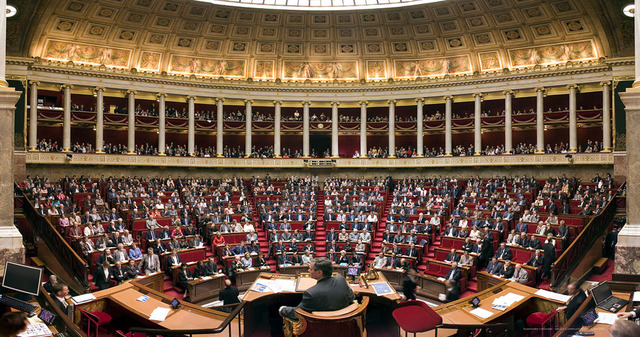 French National Assembly - firs defining right and left