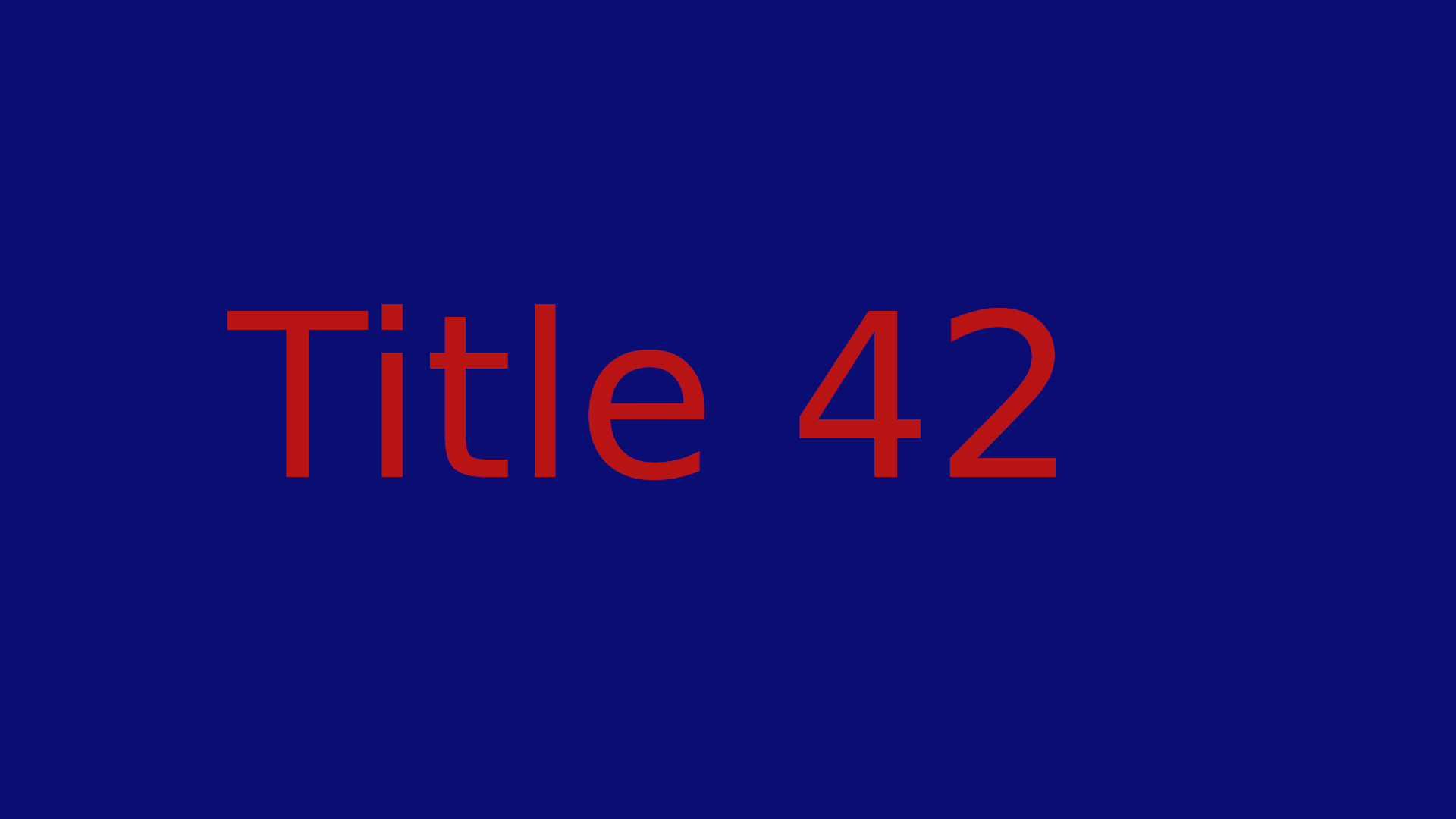 Title 42