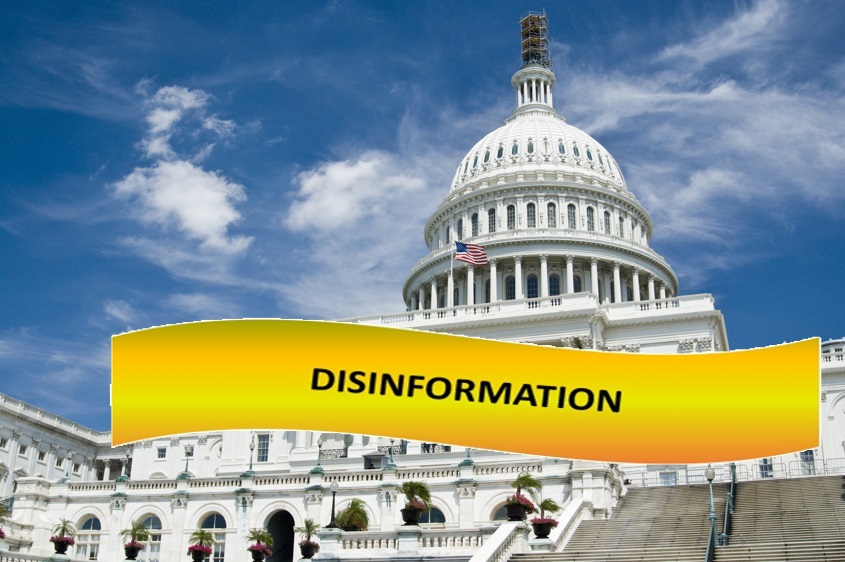 Disinformation by government over an alleged INSURRECTION