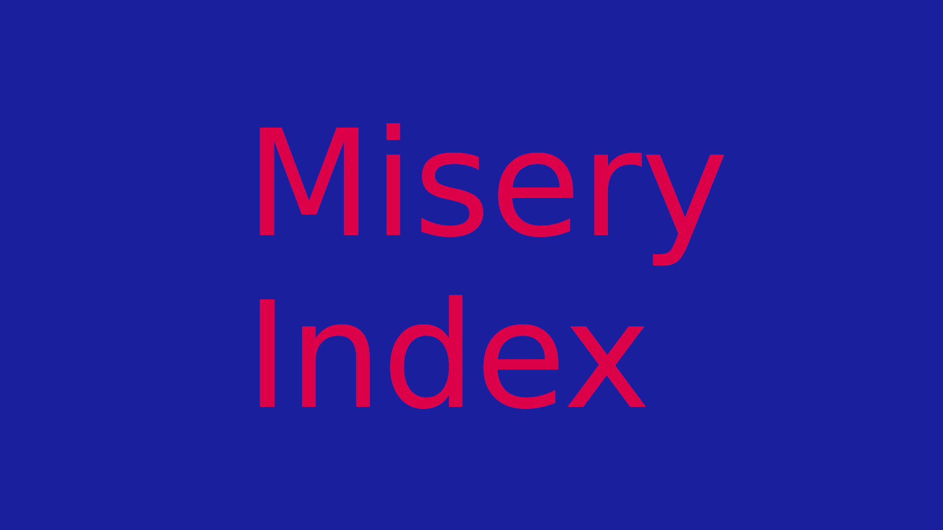 Misery Index
