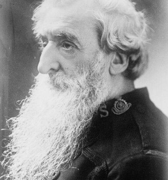 William Booth, General of the Salvation Army, a charity he founded along military lines