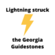 Lightning struck the Georgia Guidestones