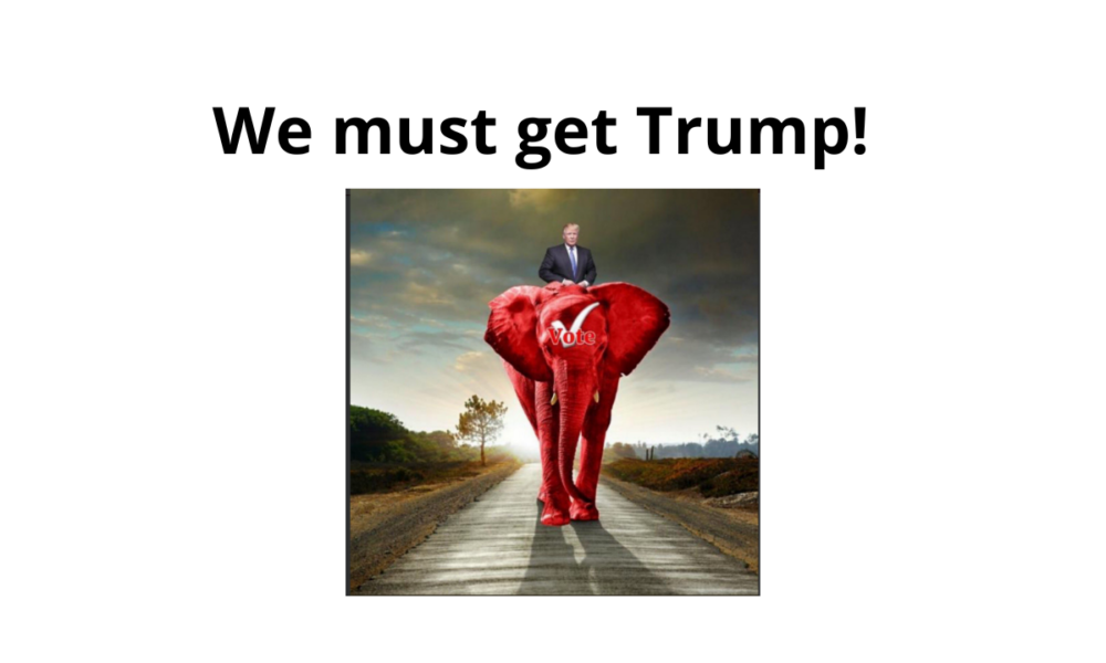 We must get Trump