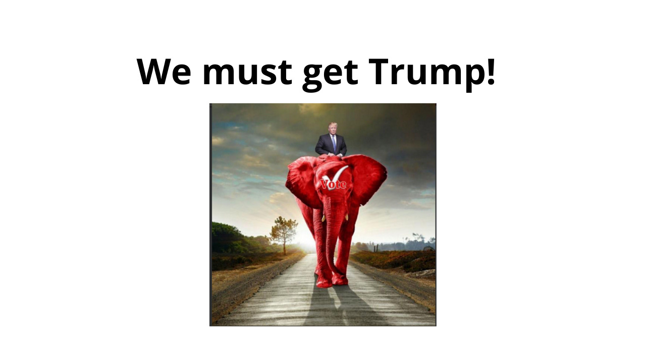 We must get Trump