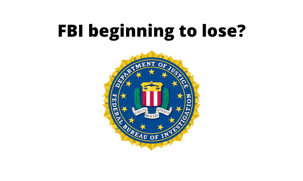 FBI beginning to lose