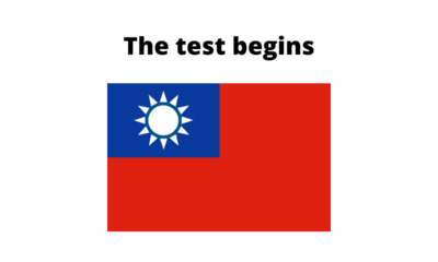 Taiwan - the test begins