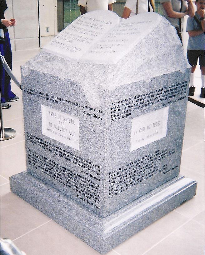 Judge Roy Moore Ten Commandments Monument