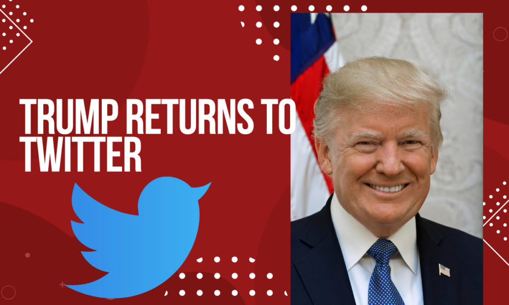 Trump returns to Twitter