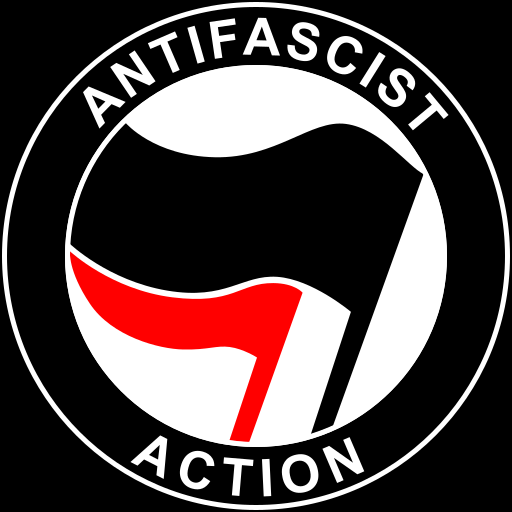 Antifa logo - the umbrella of many leftist organizations, some of them violent
